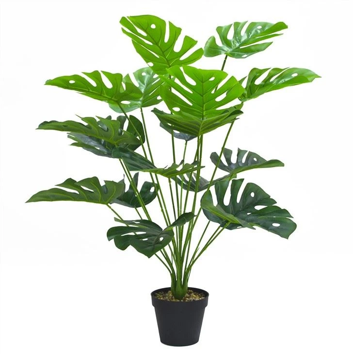 18 branches artificial monstera